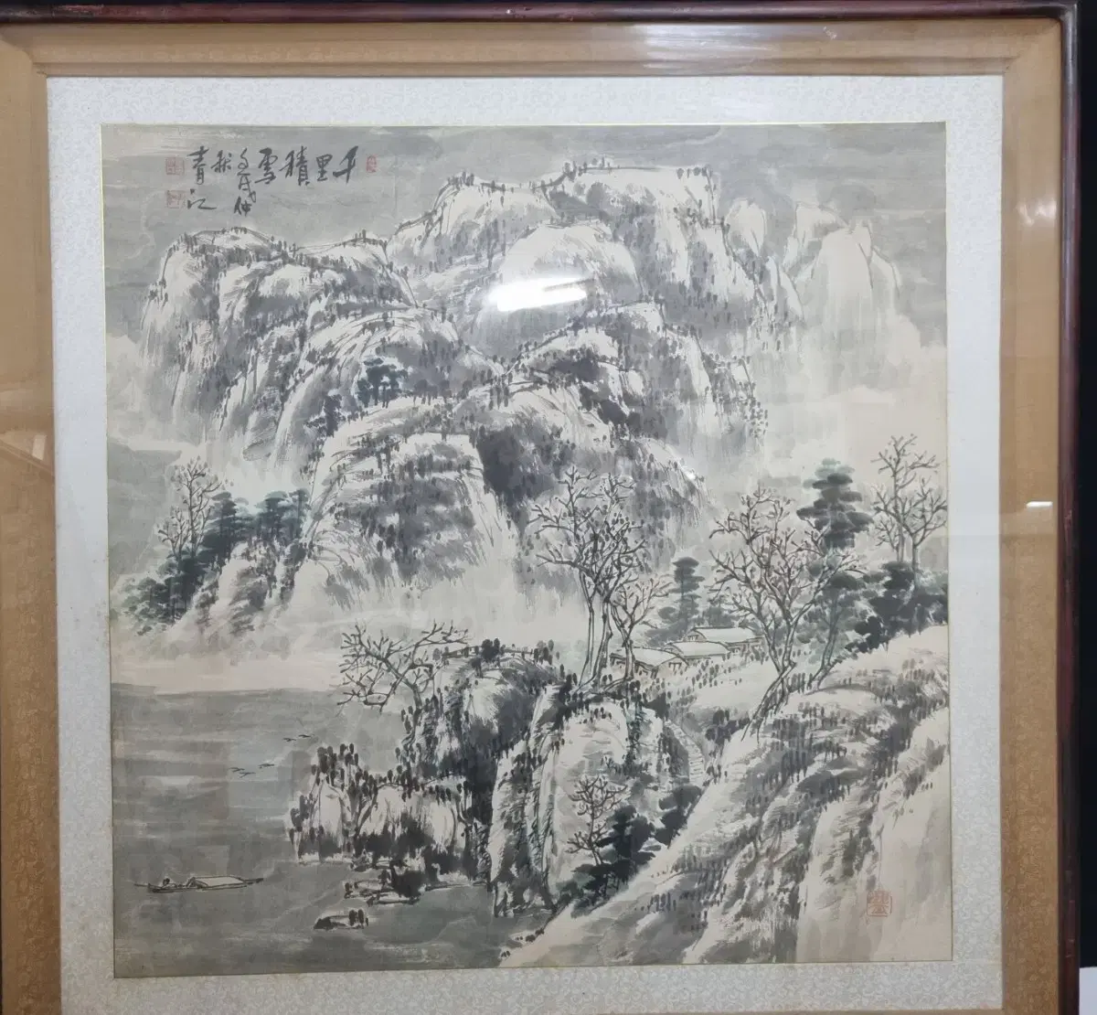 청강 최용정/진품/그림/산수화/금상작가/동양화